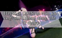 Hay88 có (2025) an toàn không sau 1 tháng dùng, editor choice