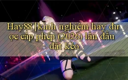Hay88 kinh nghiệm hay được cấp phép (2026) lần đầu đặt kèo