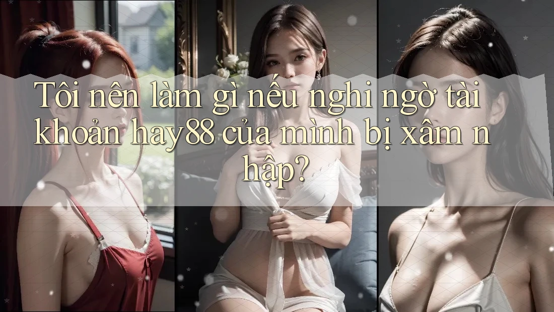 Tôi nên làm gì nếu nghi ngờ tài khoản hay88 của mình bị xâm nhập? Tôi nên làm gì nếu nghi ngờ tài khoản hay88 của mình bị xâm nhập?