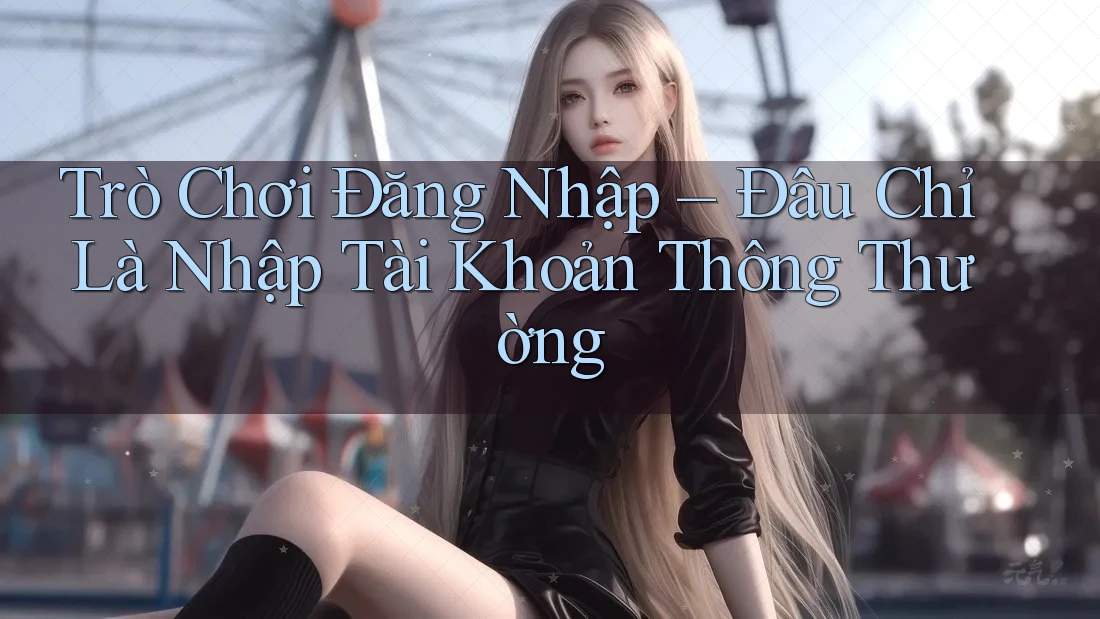 Trò Chơi Đăng Nhập – Đâu Chỉ Là Nhập Tài Khoản Thông Thường